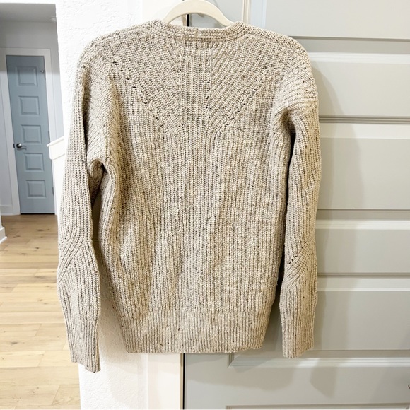 New Rag & Bone Donegal Recycled Wool V-Neck Sweater - Picture 4 of 6